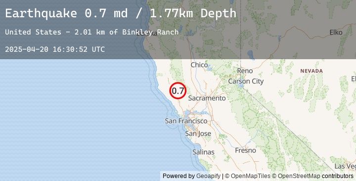 Map of 5 km WNW of Cobb, CA