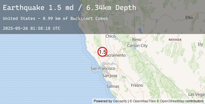 Map of 10 km SE of Hidden Valley Lake, CA