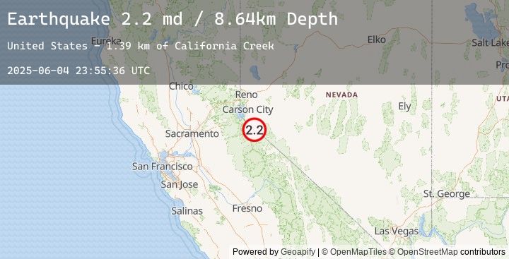 Map of 19 km of Walker, CA