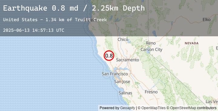 Map of 9 km NW of The Geysers, CA