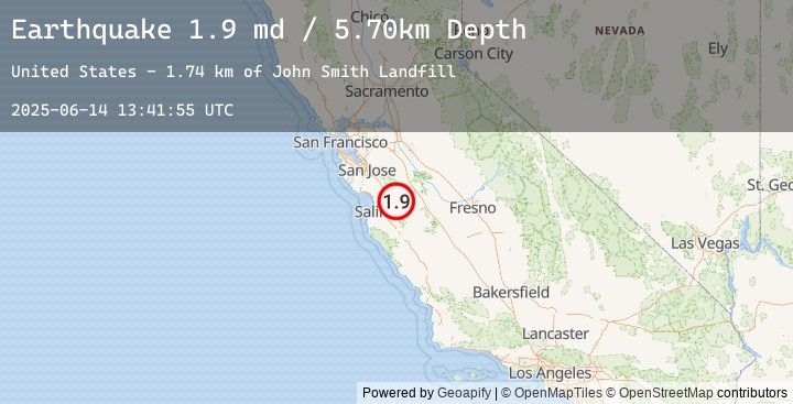 Map of 4 km NNE of Tres Pinos, CA