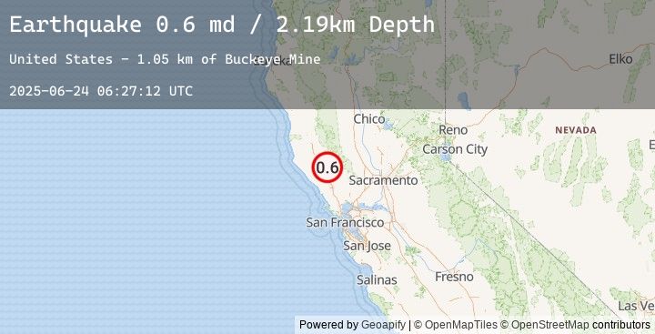 Map of 9 km NW of The Geysers, CA
