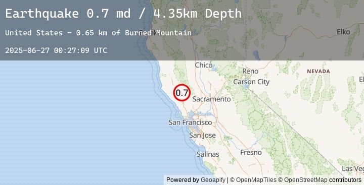 Map of 3 km NW of The Geysers, CA
