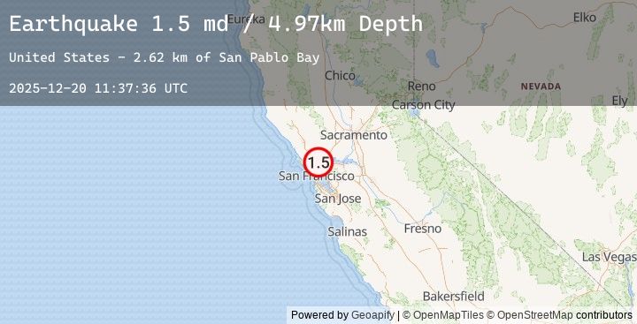 Map of 6 km NW of Bayview-Montalvin, CA