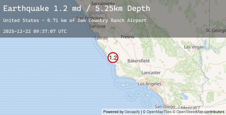 Map of 9 km W of Templeton, CA