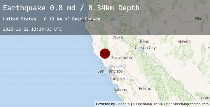 Map of 6 km NW of The Geysers, CA