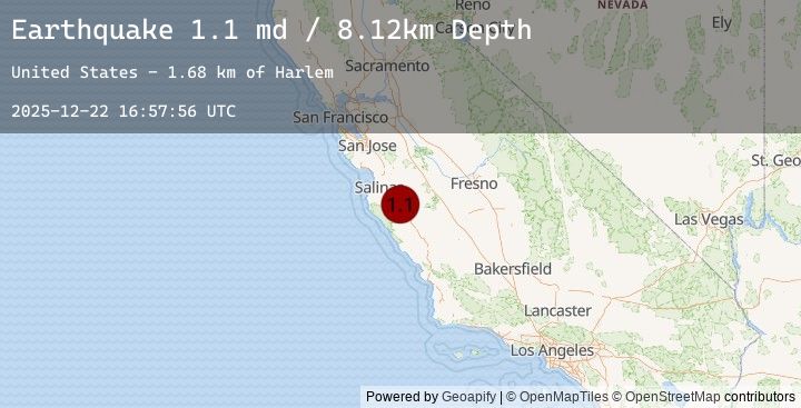 Map of 8 km ESE of Soledad, CA