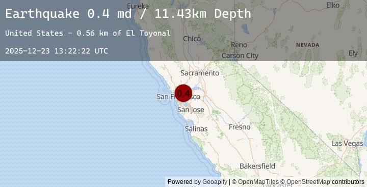 Map of 2 km W of Orinda, CA