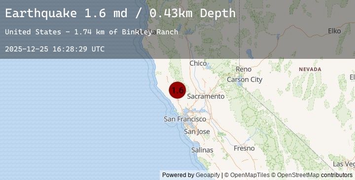 Map of 2 km N of The Geysers, CA