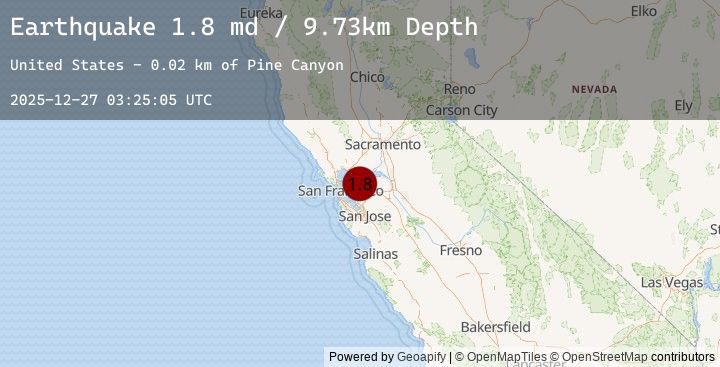 Map of 6 km E of Walnut Creek, CA