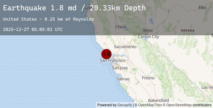 Map of 6 km NNW of Inverness, CA