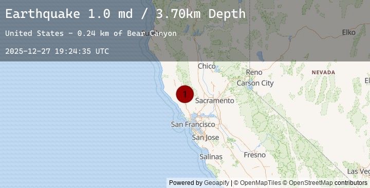 Map of 2 km NNW of The Geysers, CA