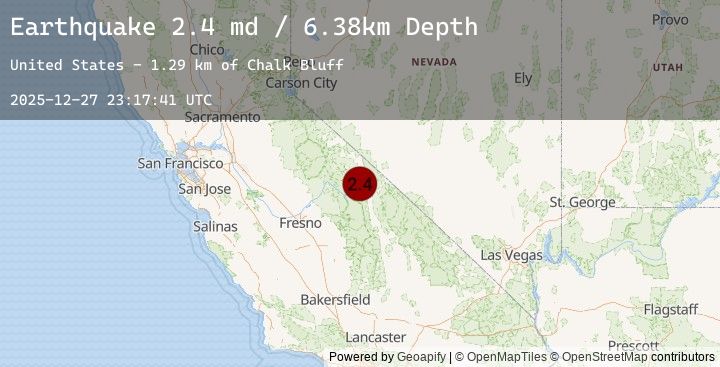 Map of 7 km NW of Dixon Lane-Meadow Creek, CA