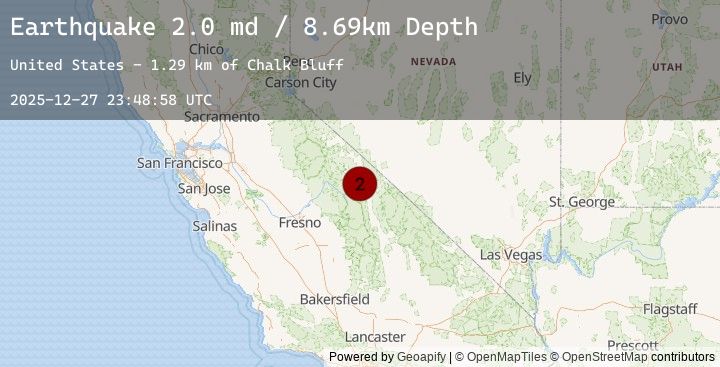 Map of 5 km NW of Dixon Lane-Meadow Creek, CA