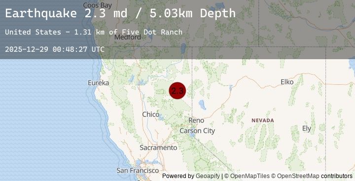 Map of 13 km N of Susanville, CA
