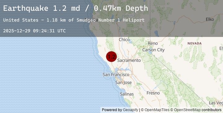 Map of 2 km NE of The Geysers, CA