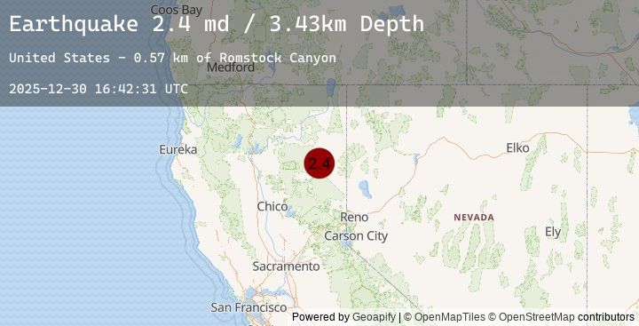 Map of 14 km N of Susanville, CA