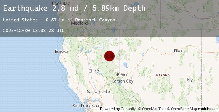 Map of 15 km NNW of Susanville, CA