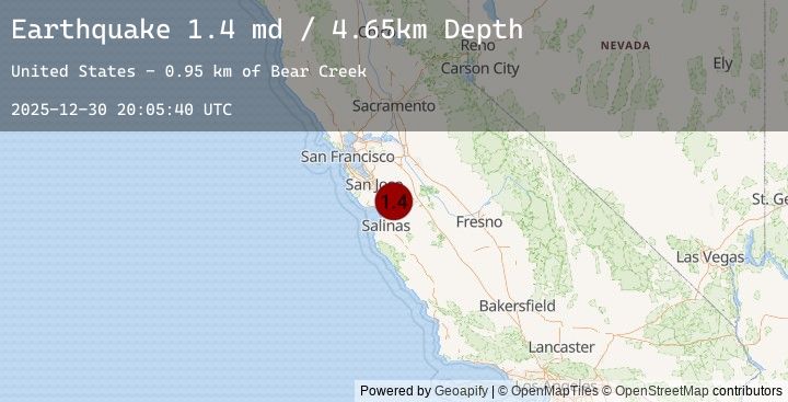 Map of 9 km NE of Gilroy, CA