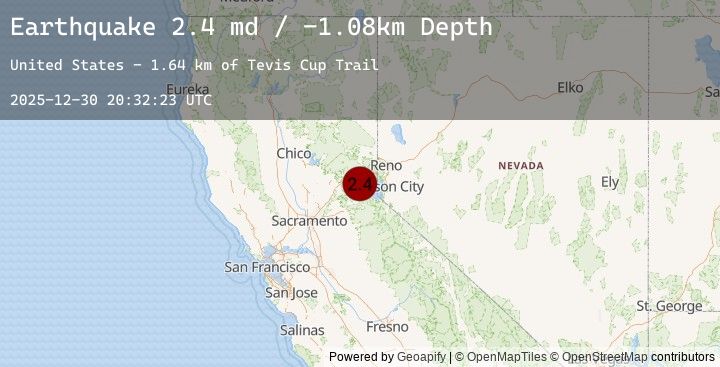 Map of 20 km WNW of Sunnyside-Tahoe City, CA