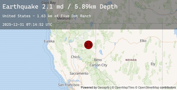 Map of 13 km N of Susanville, CA