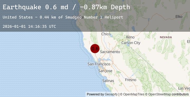 Map of 1 km NNE of The Geysers, CA