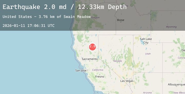 Map of 19 km NNE of Hamilton Branch, CA