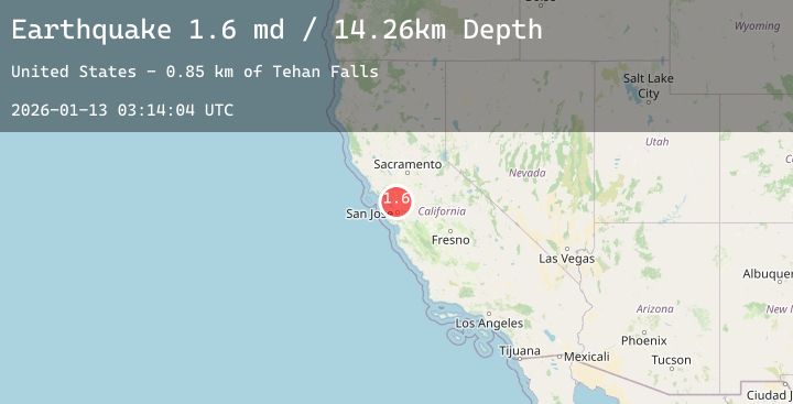 Map of 3 km SSW of Dublin, CA