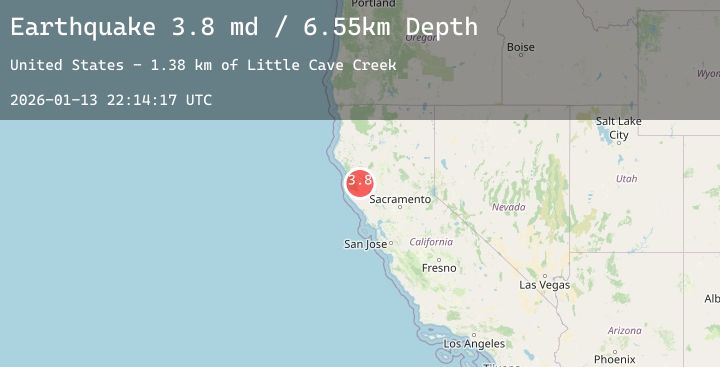 Map of 9 km ESE of Willits, CA