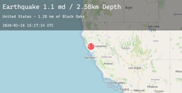Map of 4 km NNW of The Geysers, CA