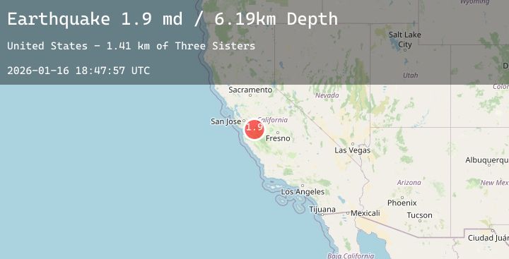 Map of 13 km NNE of Tres Pinos, CA