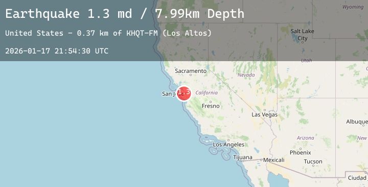 Map of 5 km S of Loyola, CA