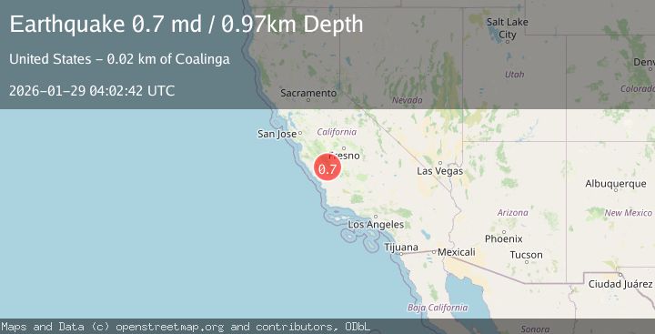 Map of 17 km NW of Parkfield, CA
