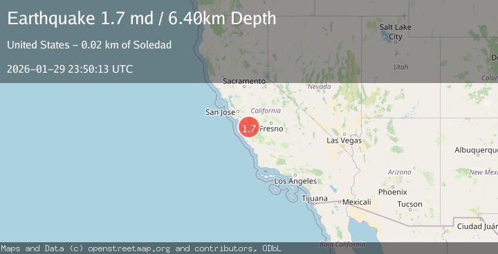 Map of 2 km NW of Pinnacles, CA