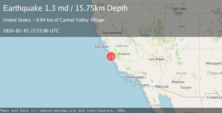 Map of 16 km NNW of Lopez Point, CA