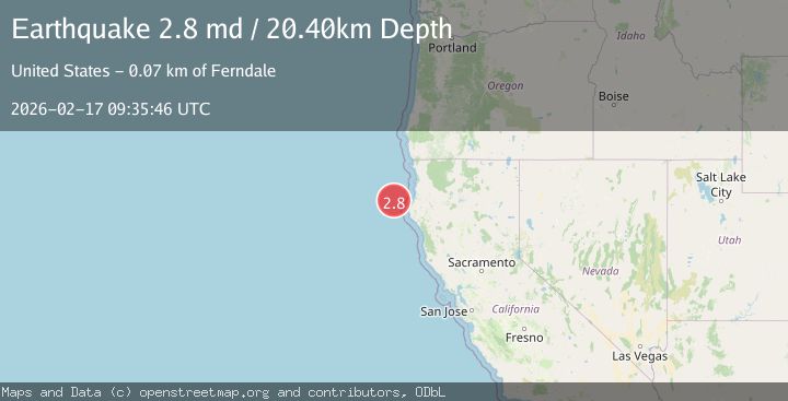 Map of 24 km NW of Bayview, CA