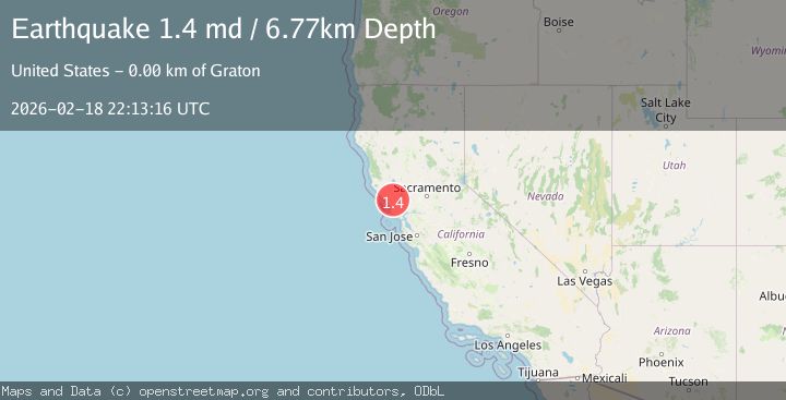 Map of 4 km ENE of Graton, CA