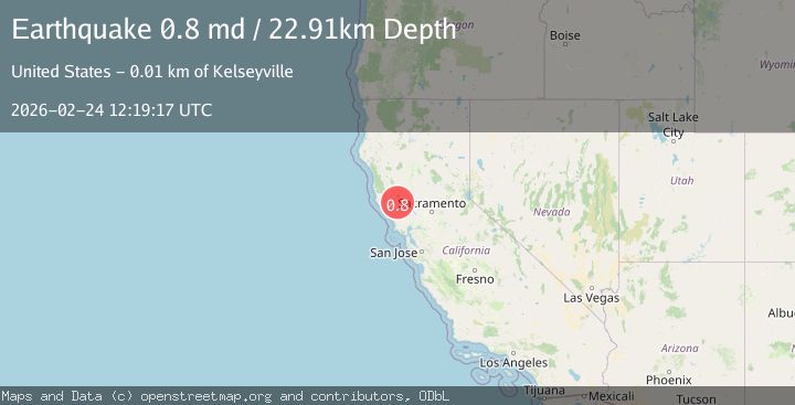 Map of 10 km S of Kelseyville, CA