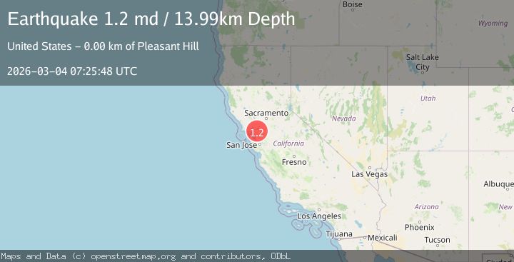 Map of 2 km SE of Pacheco, CA