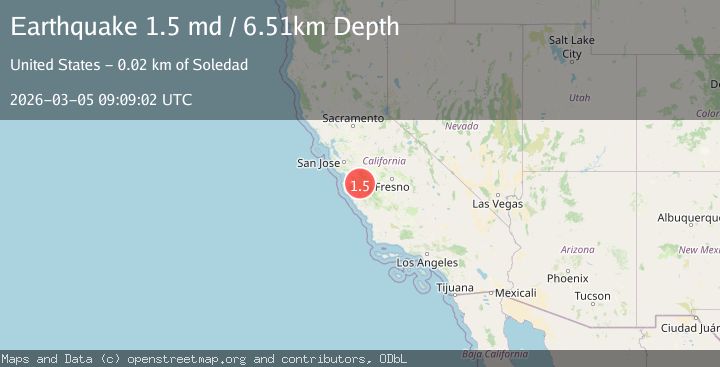 Map of 7 km NW of Pinnacles, CA