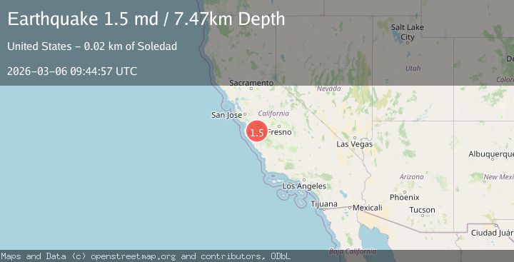 Map of 2 km SE of Pinnacles, CA