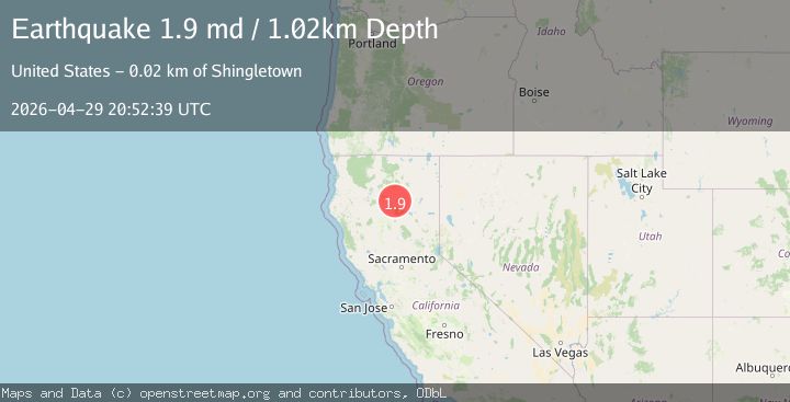 Map of 15 km NNW of Viola, CA
