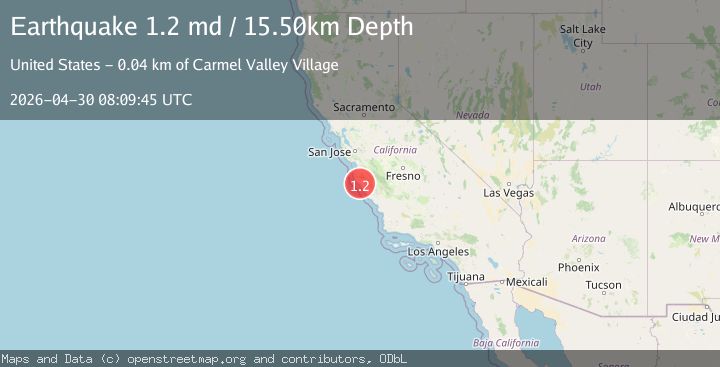 Map of 20 km NNW of Lopez Point, CA