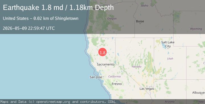 Map of 14 km SW of Manton, CA