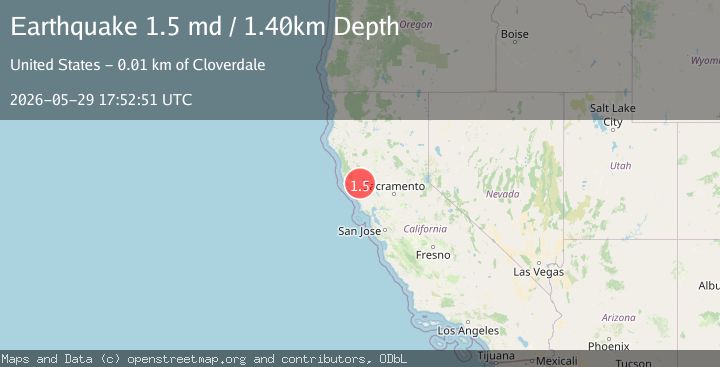 Map of 14 km SSW of Lakeport, CA
