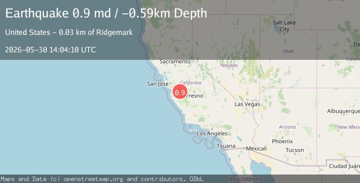 Map of 24 km ESE of Tres Pinos, CA