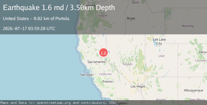 Map of 12 km NE of Lake Davis, CA