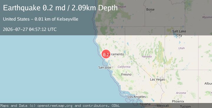 Map of 10 km WNW of Cobb, CA