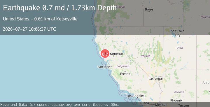 Map of 10 km WNW of Cobb, CA
