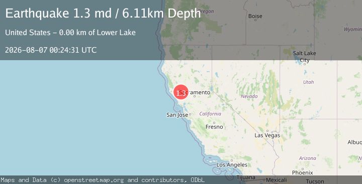 Map of 5 km SW of Lower Lake, CA
